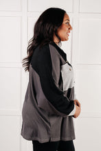 Load image into Gallery viewer, One Eleven North Chip Off the Old Colorblock V-Neck Henley in Grey
