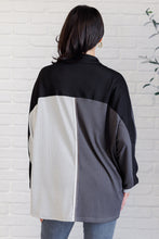 Load image into Gallery viewer, One Eleven North Chip Off the Old Colorblock V-Neck Henley in Grey