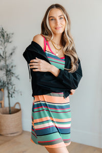 WHITE BIRCH Summer Lovin' Striped Tank Dress