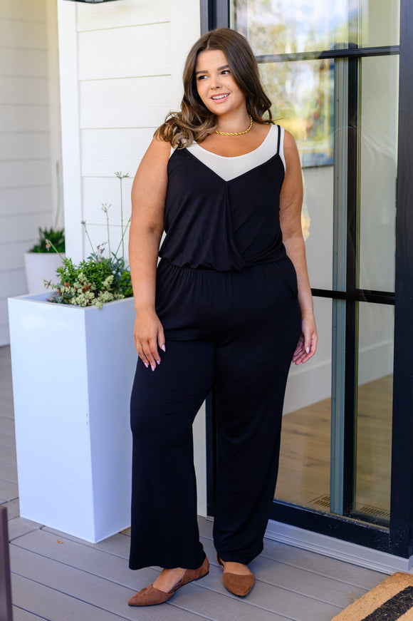 CY Fashion Completely Justified Jumpsuit in Black