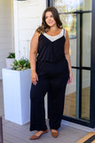 CY Fashion Completely Justified Jumpsuit in Black