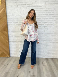 ONE ELEVEN NORTH Cool to Be Kind Floral Blouse