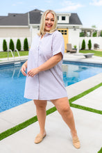 Load image into Gallery viewer, One Eleven North Cornelia Striped Shirt Dress