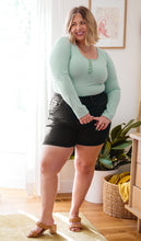 Load image into Gallery viewer, HEIMISH Count On Me Ribbed Bodysuit in Sage