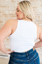 Load image into Gallery viewer, One Eleven North Cream of the Crop Rib Knit Tank Top in White