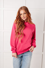 Load image into Gallery viewer, One Eleven North Crosswalk Textured Hoodie in Rose