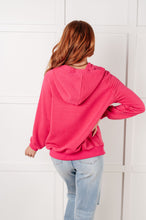 Load image into Gallery viewer, One Eleven North Crosswalk Textured Hoodie in Rose