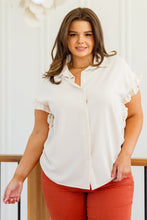 Load image into Gallery viewer, ONE ELEVEN NORTH Day Date Ruffle Sleeved Blouse