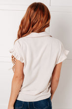Load image into Gallery viewer, ONE ELEVEN NORTH Day Date Ruffle Sleeved Blouse