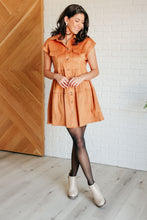 Load image into Gallery viewer, Andree By Unit Don&#39;t Hang Up Faux Suede Shirt Dress