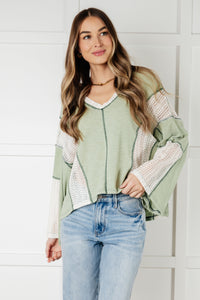 ONE ELEVEN NORTH Elemental My Dear Patchwork Top