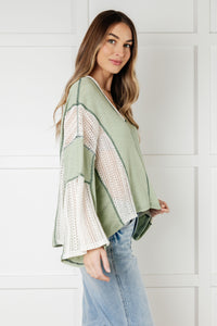 ONE ELEVEN NORTH Elemental My Dear Patchwork Top