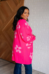 Jodifl Enough Anyways Floral Cardigan in Pink