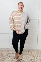 Load image into Gallery viewer, One Eleven North Exceptional Thought Striped Patchwork Sweater