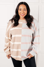 Load image into Gallery viewer, One Eleven North Exceptional Thought Striped Patchwork Sweater