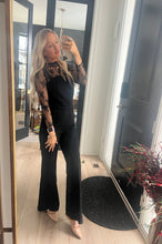 Load image into Gallery viewer, Black Denim Glam Jumpsuit