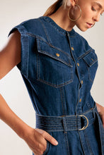 Load image into Gallery viewer, A LITTLE BIT OF THIS DENIM ROMPER