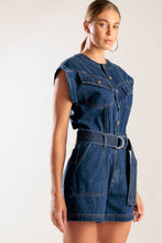 Load image into Gallery viewer, A LITTLE BIT OF THIS DENIM ROMPER