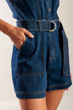 Load image into Gallery viewer, A LITTLE BIT OF THIS DENIM ROMPER