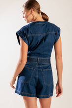 Load image into Gallery viewer, A LITTLE BIT OF THIS DENIM ROMPER