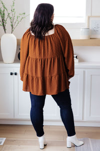Heimish Falling Into You Tiered Babydoll Top