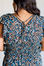 Load image into Gallery viewer, One Eleven North Flutter of Florals V-Neck Crop and Skirt Set