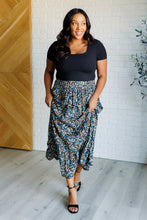 Load image into Gallery viewer, One Eleven North Flutter of Florals V-Neck Crop and Skirt Set