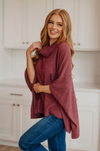 Load image into Gallery viewer, WHITE BIRCH Forgive Me Cowl Neck Poncho