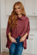 Load image into Gallery viewer, WHITE BIRCH Forgive Me Cowl Neck Poncho