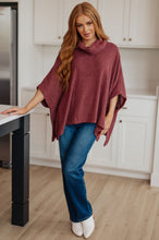 Load image into Gallery viewer, WHITE BIRCH Forgive Me Cowl Neck Poncho