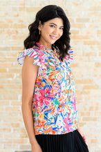 Load image into Gallery viewer, ONE ELEVEN NORTH Get Out of Town Ruffle Sleeve Top