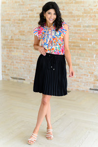 ONE ELEVEN NORTH Get Out of Town Ruffle Sleeve Top
