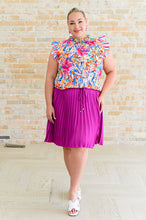 Load image into Gallery viewer, Jodifl Just a Flirt Pleated Skirt in Magenta