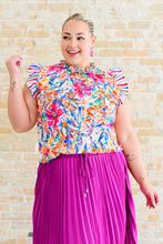 Load image into Gallery viewer, ONE ELEVEN NORTH Get Out of Town Ruffle Sleeve Top
