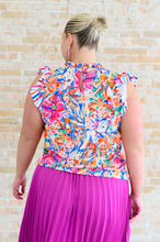 Load image into Gallery viewer, ONE ELEVEN NORTH Get Out of Town Ruffle Sleeve Top