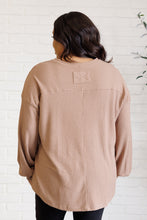 Load image into Gallery viewer, ONE ELEVEN NORTH Good Things Are Coming V-Neck Top in Coffee