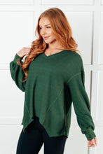 Load image into Gallery viewer, One Eleven North Good Things Are Coming V-Neck Top in Green