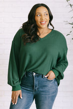 Load image into Gallery viewer, One Eleven North Good Things Are Coming V-Neck Top in Green