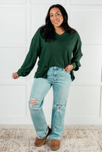 Load image into Gallery viewer, One Eleven North Good Things Are Coming V-Neck Top in Green