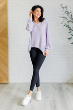 Load image into Gallery viewer, ONE ELEVEN NORTH Good Things Are Coming V-Neck Top in Lavender