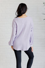 Load image into Gallery viewer, ONE ELEVEN NORTH Good Things Are Coming V-Neck Top in Lavender