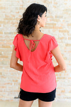 Load image into Gallery viewer, ONE ELEVEN NORTH Got Me Cornered V Neck Ruffle Sleeve Top