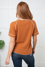 Load image into Gallery viewer, ONE ELEVEN NORTH Heartbreaker Waffle Knit Tee in Chestnut