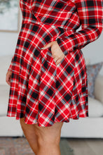 Load image into Gallery viewer, WHITE BIRCH Highland Long Sleeve Skort Dress