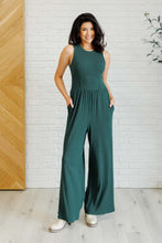 Load image into Gallery viewer, ONE ELEVEN NORTH Hilary Wide Leg Jumpsuit in Green