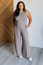 Load image into Gallery viewer, One Eleven North Hilary Wide Leg Jumpsuit in Grey