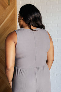 One Eleven North Hilary Wide Leg Jumpsuit in Grey