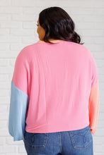 Load image into Gallery viewer, One Eleven North Hit Me With Your Best Shot Colorblock Top in Bright Pink