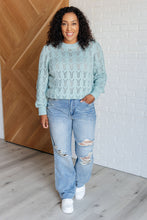 Load image into Gallery viewer, One Eleven North Hole In One Sheer Pointelle Knit Sweater
