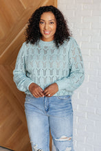 Load image into Gallery viewer, One Eleven North Hole In One Sheer Pointelle Knit Sweater